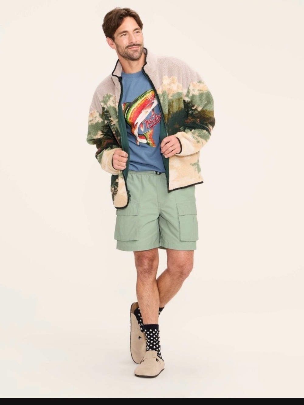 Men's Woolrich Light Green Cargo Shorts XL